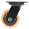 Vestil Polyurethane Swivel Caster 4 In. Diameter x 2 In. Width 594 Lb. Capacity Orange/Black CST-BN-4X2PUP-S - alternate 6